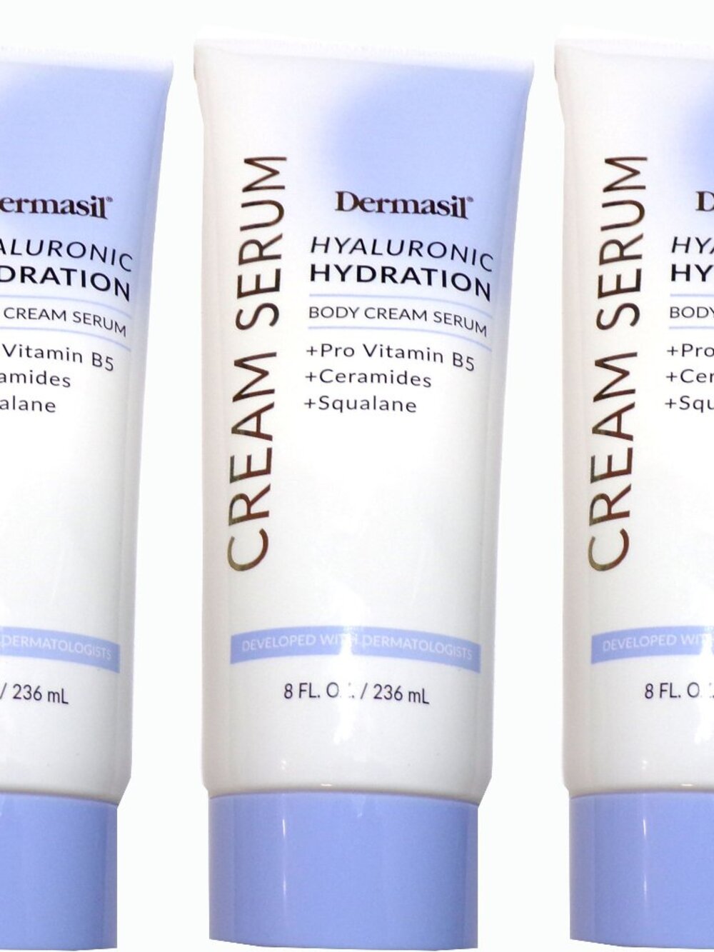 Dermasil Hyaluronic Hydration Body Cream Serum 3-Pack, 8 fl. oz. each